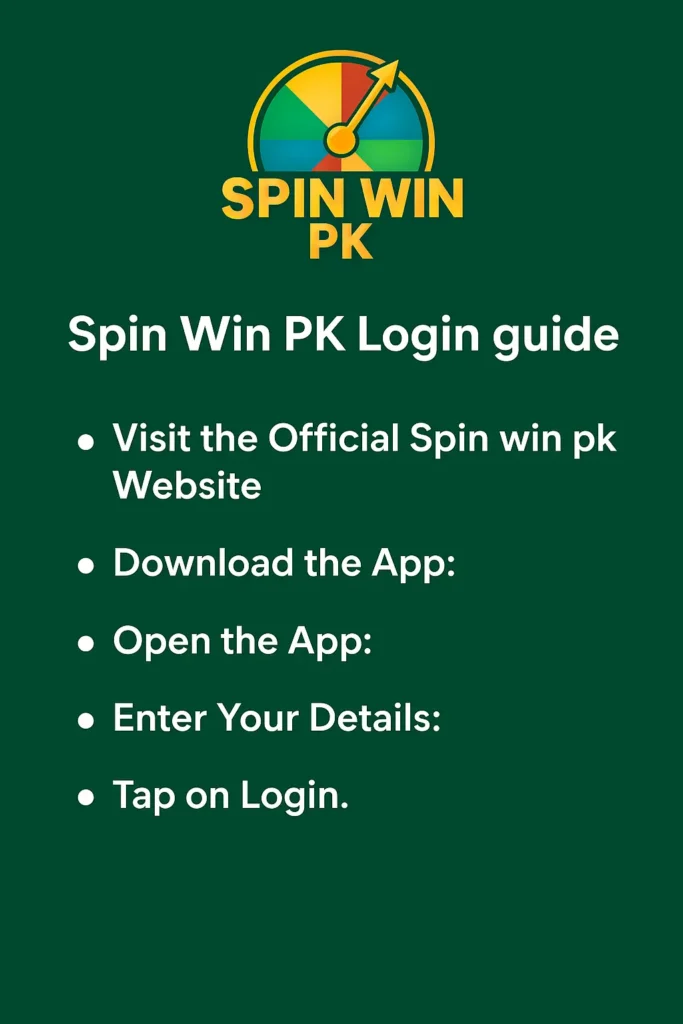 spin win pk login guide