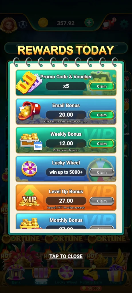 Spinwinpk Daily promo codes