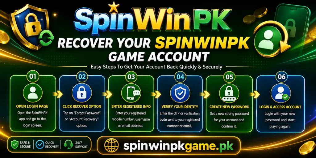 spin win game account recovery